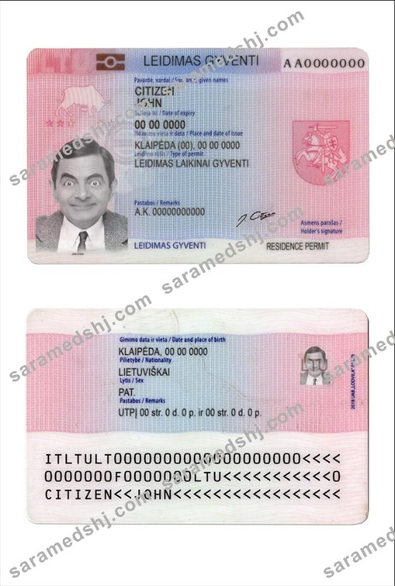 Lithuania (Litva) residence permit